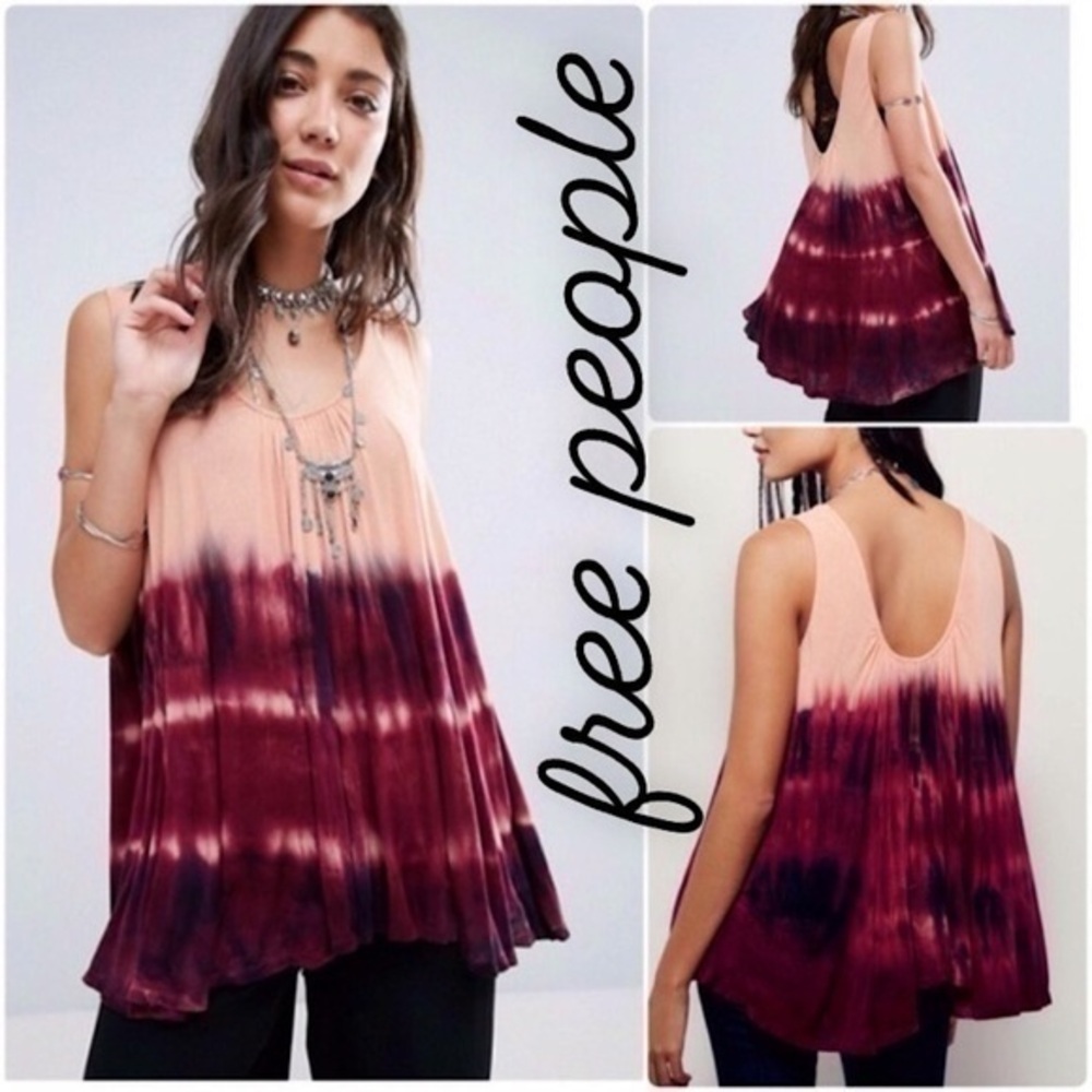 Free People We The Free Sebastian Tie Dye Oversized Swing Tank​​